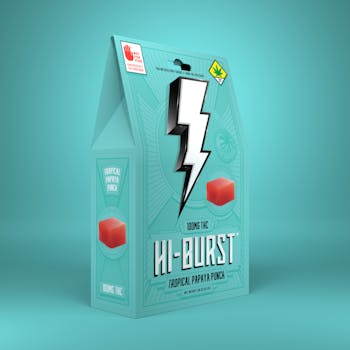 100mg Tropical Papaya Punch (Indica) Fruit Chews - Hi-Burst